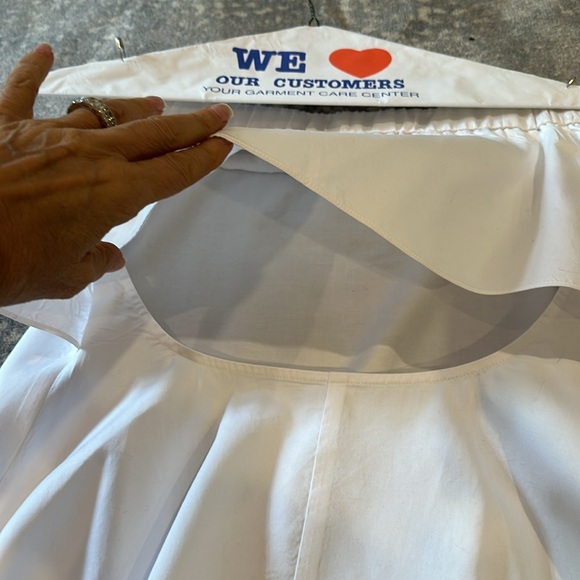 NICHOLAS WHITE OFF THE SHOULDER COTTON TOP SIZE 6 - Picture 9 of 11